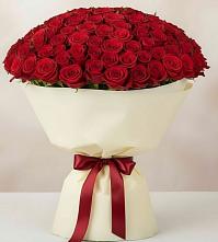 Букет 101 Красная роза Милано в Раменки