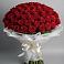 Букет 101 Красная роза Блэк Мэджик в Раменки