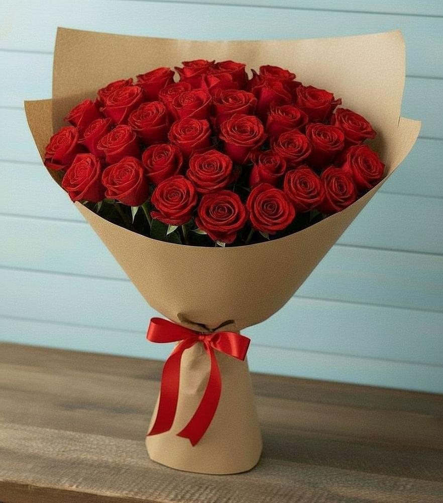 Букет Красные розы Милано в Раменки