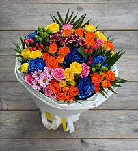 Букет цветов из:  Розы и Хризантемы в Раменки