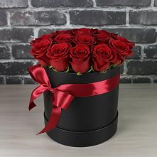 Цветочная композиция из Розы в шляпной коробке #REPLACE_PRED# Раменки