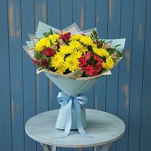 Букет цветов из:  Альстромерии и Хризантемы в Раменки