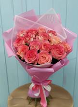 Букет 15 Розовых роз Равель в Раменки