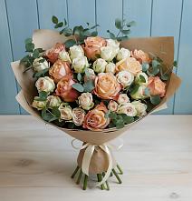 Букет цветов из:  Альстромерии и Розы в Раменки