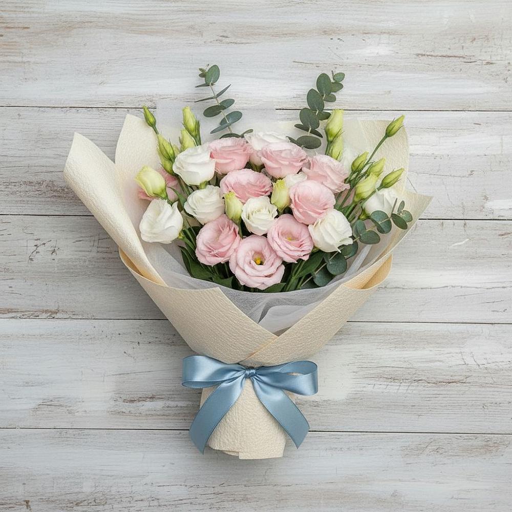 Букет цветов из: Лизиантусы в Раменки